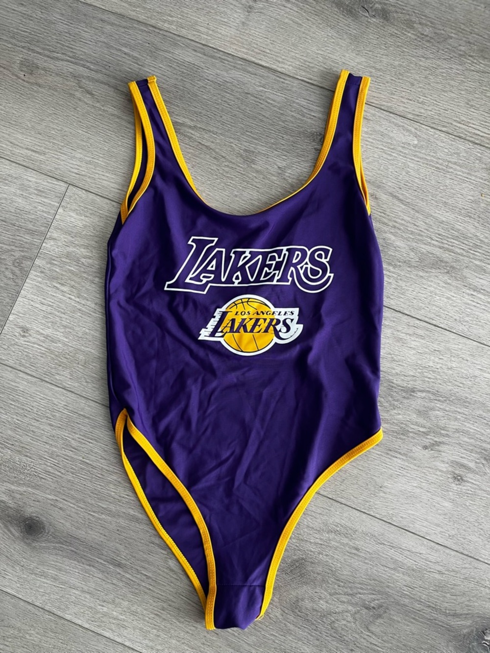 Los Angeles Lakers Purple One-Piece Swimsuit